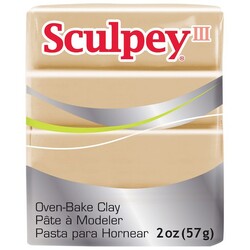 Sculpey - Sculpey III Polimer Kil Sarımsı Kahve 57gr
