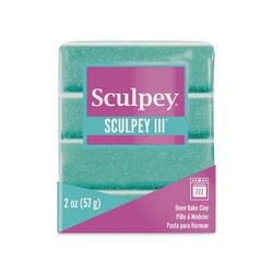 Sculpey - Sculpey III Polimer Kil Turkuaz Glitter 57gr