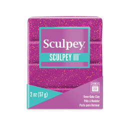 Sculpey - Sculpey III Polimer Kil Violet Glitter 57gr