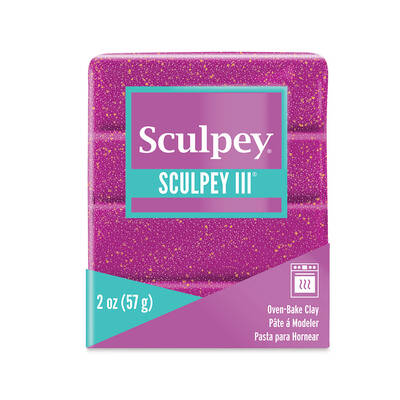 Sculpey III Polimer Kil Violet Glitter 57gr