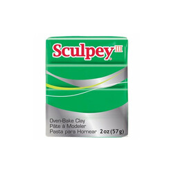 Sculpey - Sculpey III Polimer Kil Zümrüt Yeşil 57gr