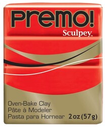 Sculpey - Sculpey Premo Polimer Kil 57gr Kadmium Kırmızı