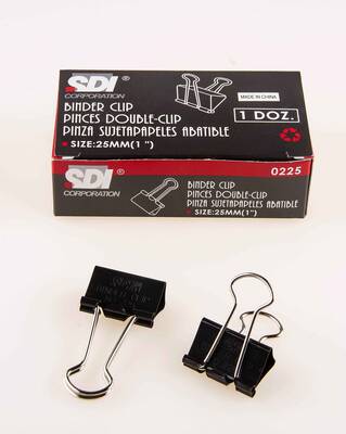 Double Clips Metal Kıskaç - 25mm