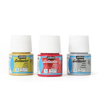 Setacolor Glitter Transparan Kumaş Boya 45ml Şişe