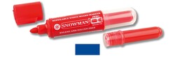 Snowman - Beyaz Tahta Kalem Mürek Kartuş KALIN UÇ MAVİ