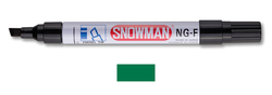 Snowman - Kesik Uç Metal Gövde Permanent Markör - YEŞİL