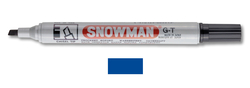 Snowman - Kesik Uç Permanent Markör - MAVİ