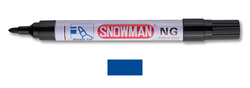 Snowman - Yuvarlak Uç Metal Gövde Permanent Markör - MAVİ