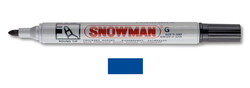 Snowman - Yuvarlak Uç Permanent Markör - MAVİ