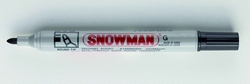 Snowman - Yuvarlak Uç Permanent Markör - SİYAH