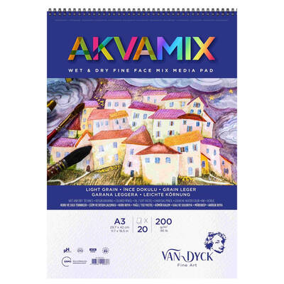Akvamix Wet&Dry A3 200gr Spiralli 20 Yaprak