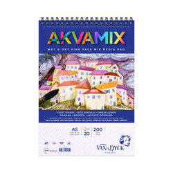 Van Dyck - Akvamix Wet&Dry A5 200gr Spiralli 20 Yaprak