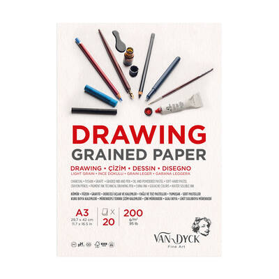 Drawing Çizim Blok A3 200gr 20Yaprak Dokulu Çizim Defteri