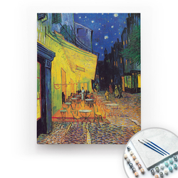 Van Gogh, Cafe Terrace at Night - Tuval Üzerine Sayılarla Boyama Seti 40x50cm - Thumbnail