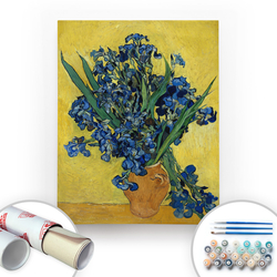 Bir Kutu Sanat - Vincet Van Gogh, Irises - Tuval Üzerine Sayılarla Boyama 40x50cm Bir Kutu Sanat - Vincet Van Gogh, Irises - Tuval Üzerine Sayılarla Boyama 40x50cm