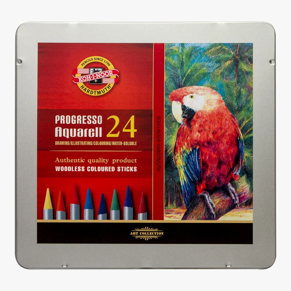 Koh-i Noor - Progresso Aquarell Kalem 24lü Metal Set